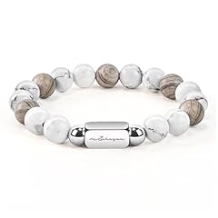 Howlite and Gray Ray Wood Stone