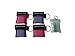 Elysaid 4 Pcs/Pack CPR Mask with Keychain CPR Face Shield with 1-Way Valve First Aid Kit Purple and Pink