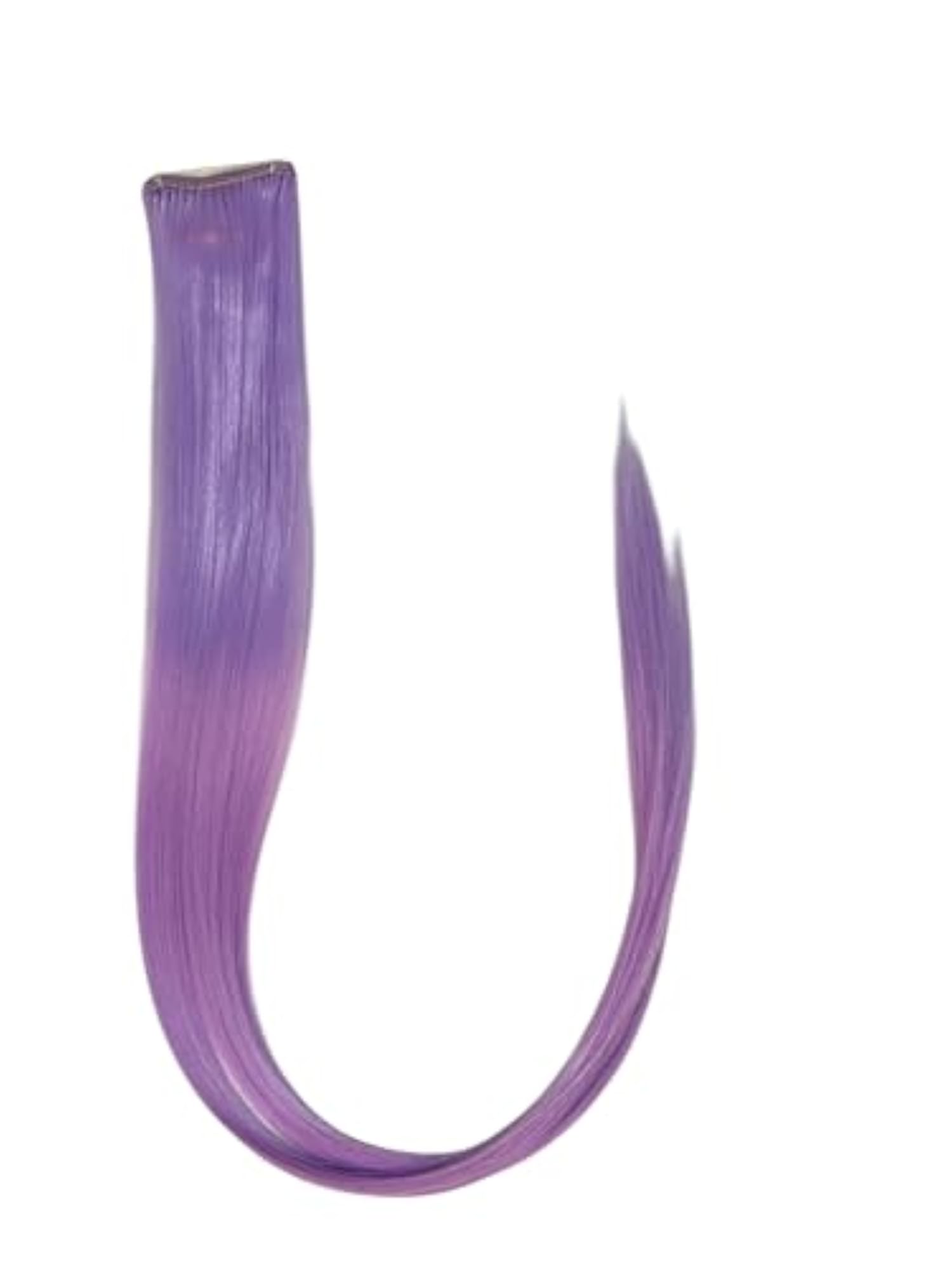 Light Purple Clip-in Hair Extension, Straight, Pack of 2