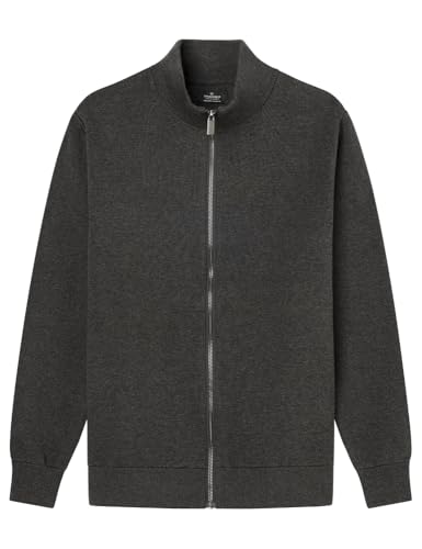 Cardigan zippé Springfield homme col montant basique en maille