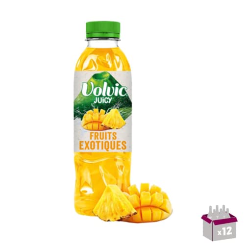 Volvic eau aux fruits exotiques pack de 12 pour boire plus d'eau facilement au quotidien