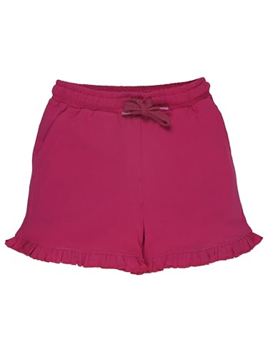 Image of KiddoPanti Girls 100% Cotton Bottom Hem Frill Hot Shorts
