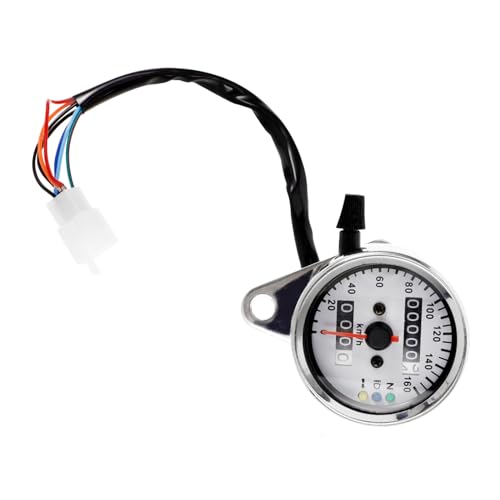 Anneome Motorcycle Odometer Led Two-Color Instrument Speedometer Gauge Motorcycle Accessories