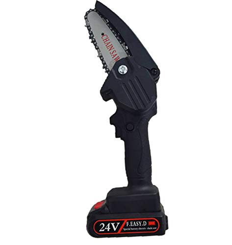 24v Lithium Battery Electric Pruning with Led Illuminator Protective Shield Handheld Chain Saw Zum Schneiden Von äSten Holz FüR Den Garten Im