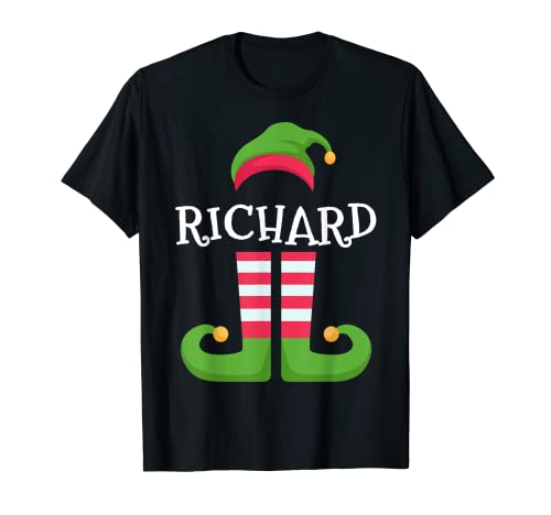 Richard Elf - Camiseta de Navidad personalizada a juego Camiseta