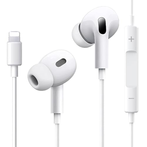 iPhone Kopfhörer mit Kabel【MFiZertifiziert】In Ear kabelkopfhörer für iphone mit mikrofon und Lautstärkeregelung, HiFi Audio Stereo Ohrhörerl for iPhone...