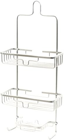 Splash Home Shower Caddy, Bathroom Organizer, Aluminum Hanging Over Shower Head, 3 Storage Rack Rustproof for Shower Room and Bathroom 24 x 5 x 11.5, Chrome