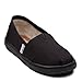 TOMS Unisex-Child Espadrille Sneaker, Black , 4.5 Big Kid