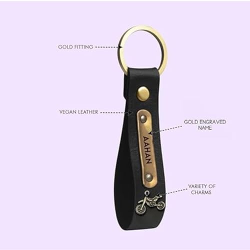 Image of Thebaegift Men's Personalized Name Wallet with KeychainI Customized Slim Stylish Leather Purse with Name & Charm I Unique Birthday Gift for Men Boy Love Husband Employees Clients
