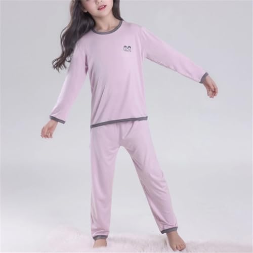 Kids Cotton Soft 𝐏ajamas Sets 2pc Boys Girls Long Sleeve Tops Pants 𝐏𝐉 Crew Neck Shirt L𝐨ungewear Sl𝐞epwear Outfits3