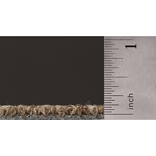Image of Mohawk Basics 8 inch x 8 inch Carpet Tile Sample with EnviroStrand PET Fiber in Walnut, (1 Sample)