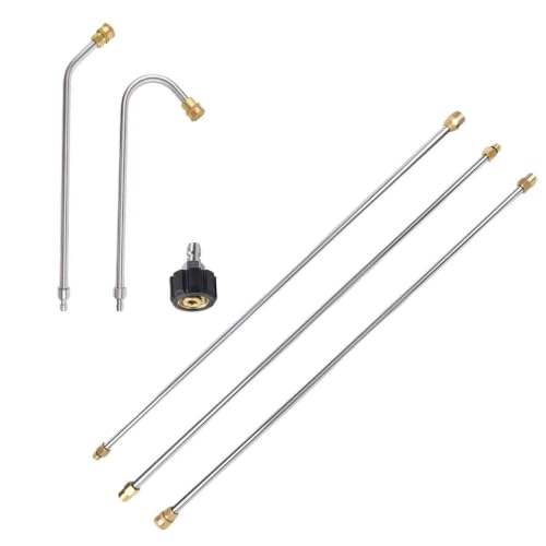9FT-Stainless-Steel-Pressure-Washer-Extension-Wand-with-Brass-Thread 9FT Stainless Steel Pressure Washer Extension Wand with Brass Thread - Image 1