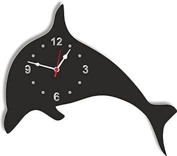 Lasaani Stylish Designer ACP Waterproof Wall Clock for Living Room | Clock for Bedroom | Clock for Gift |Big Size Clock for Home (Glossy Black),RELOJ040