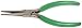 Xcelite NN55V Slim Line Needle Nose Plier with Serrated Jaw Green Cushion Grip, 5-1/2" Length, 1-11/16" Jaw Length