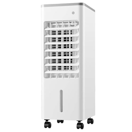 Enfriador de aire portátil de 9 L, unidad evaporativa de CA con 3 velocidades, oscilación de 90°, temporizador de 8 horas, purificador de aire y humidificador para el hogar, oficina, dormitorio