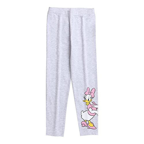 Image of Hopscotch Girls Cotton and Elastane Solid Regular Leggings in Gray Colour