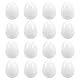 HOMSFOU Befüllbare Weiße Leere Plastikeier Für Ostereier 16 Stück Durchsichtige Eier Überraschungs-Blindei Jumbo- Süßigkeiten-Box Für DIY Ostern Hochzeit Party Gastgeschenke