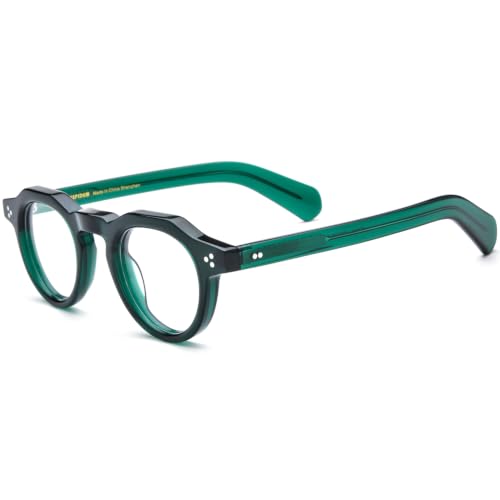 Image of HEPIDEM Acetate Glasses Frame Men Women Square Eyeglasses Optical Spectacles MZEPH