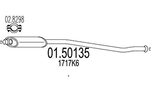 MTS Silencieux intermédiaire Silencieux Intermédiaire 01.50135