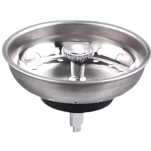 Kitchen Sink Strainer Basket, Stainless Steel, 3-1/2 Inch Drain Stopper