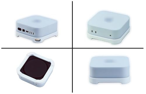 Image of Silicone Cover Compatible with Mac mini M4 / M4 Pro 2024, Dustproof Scratch-Proof Waterproof, Protective case for Mac mini PC (White Cover with Stand)