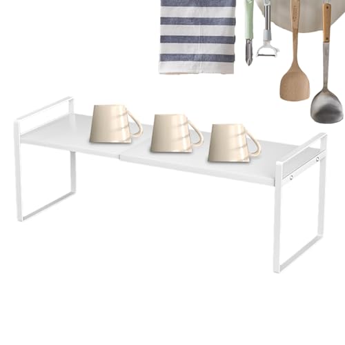 Soporte De Almacenamiento Ajustable Para Encimera – estante-De Cocina Expandible, Elevador De Microondas, Organizador Multiusos | Organizador De Espacio Para Gabinetes Y Fregaderos Para Platos, Pequeñ