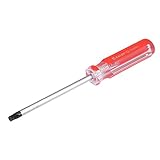 uxcell Torx Screwdriver, T30 Security Magnetic Star Screw Driver with 4' CR-V Shaft and Clear Red Handle