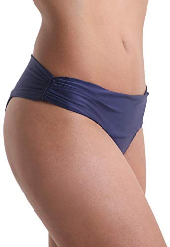 Calcinha Biquíni Avulso Cós Alto Orquídea - Azul Marinho - P