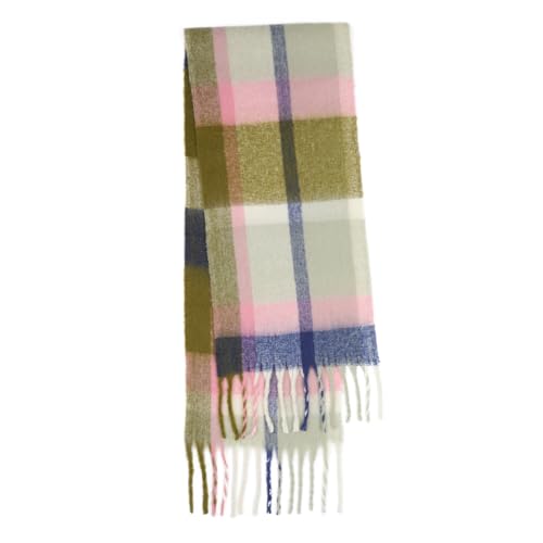 SUNDSGT Womens Scarf Winter Colorful Checked Blanket Long Thick Warm Scarfs for Women Cold Weather4