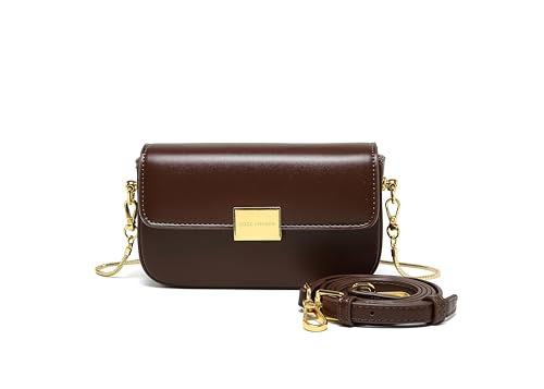 Image of Women's chain crossbody small square bag, fashionable designer mini shoulder bag, women's mobile wallet