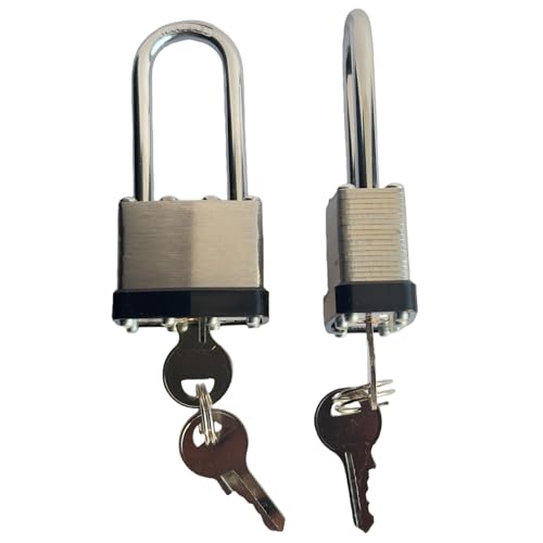 Arkali 304 Stainless Steel Laminated Padlock, Keyed Alike Locks Waterproof