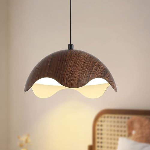 Lustre de chevet médiéval LED à économie d'énergie en bois