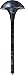 DABMAR LIGHTING INC D5606-VG Path Light,D5606,VG,LG,Top Mushroom,LED