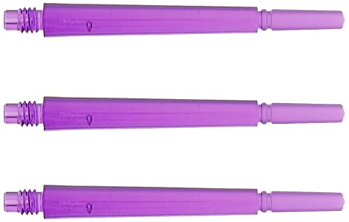 コスモダーツ フィットシャフト ギア シャフト ノーマルロック クリアパープル6