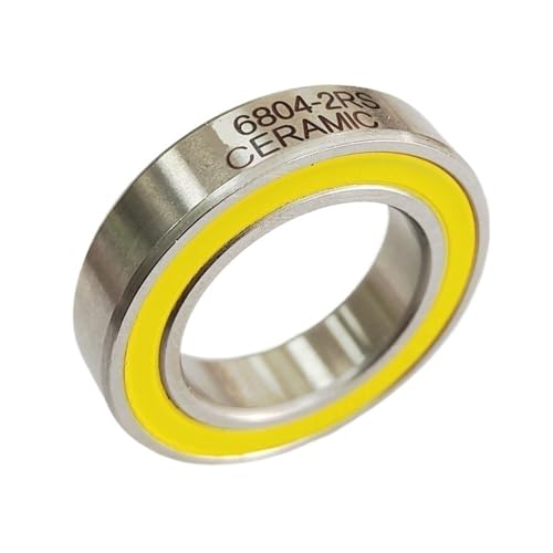 1pcs 6802-LBLU/6803-LBLU/6804-LBLU/6805-2RS-Ceramic Bicycle Hub Bearing ABEC-3 Rubber Sealed Ceramic Balls Bearings Accessories(6804-LBLU-CERAMIC)