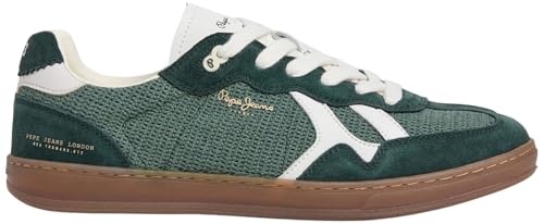 Pepe Jeans Ball Natural M, Sneak Hombre, Verde Vintage Verde, 47 EU