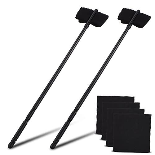 ibasenice Portable Flute Cleaning Kit Flute Cleaning Tool Rod Cloth Instrument Cleaner