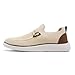 Imagen de CAIQDM Zapatos cómodos Antideslizantes para Hombres Zapatos Casuales para Caminar Casuales Retro Moda Ligera y Transpirable de Jogging Moda Beige 42 EU