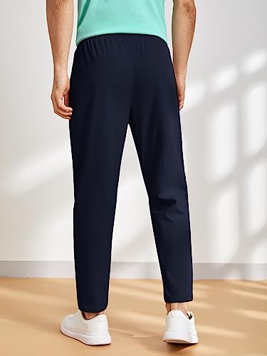 Image of Paralians Men's Regular Fit Solid Pattern Polyester Blend Track Pants with Ankle Length and Drawstring Closure Type |men Track Pants trousers