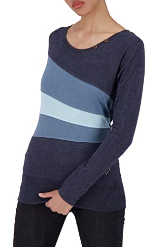 Alife and Kickin CliaAK A - Camiseta de manga larga para mujer, azul, L Cover