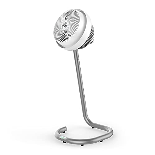 Image of Vornado 693DC Energy Smart Mid-Size Air Circulator Fan with Variable Speed Control and Adjustable Height, White
