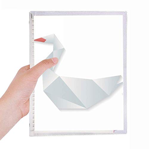 Cahier à spirales au design origami géométrique avec papier premium pour croquis