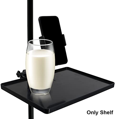 Emvanv Microphone Stand Tray, Sound Card Tray, Adjustable Shelf Holder Multi Functional Microphone Stand, Mic Rack Stand Phone Holder For Live Streaming, Recording(B) #TOP7