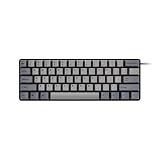 iKBC NEW POKER II 60% コンパクト メカニカルキーボード ANSI 配列 61キー GATERON G PRO 赤軸リニア 【 USB-C接続/Windows Mac両対応/静音構造/ホットスワップ 】 IK-PK2-G/RD