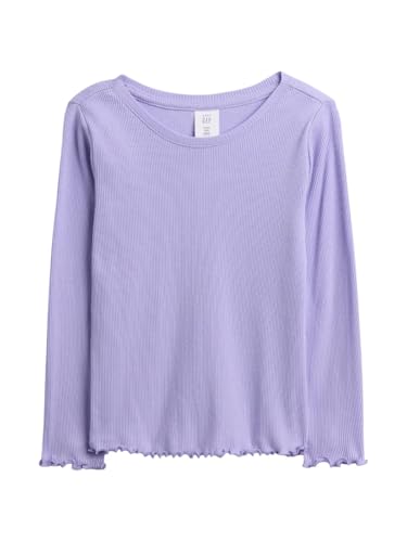 Image of Gap Girls' Long Sleeve Ribbed Tee