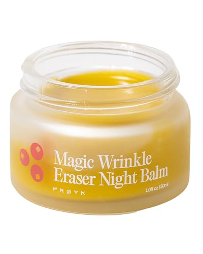 FRYA Organics Magic Wrinkle Eraser Night Balm | Renew Skin Glow Overnight Target Fine Lines | Natural Face Moisturizer with Arctic Rosehip Beeswax Calendula Vitamin E (30 ml)