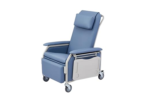 VivaComfort Bariatric Geri Chair, 500 lbs Capacity Recliner on Wheels