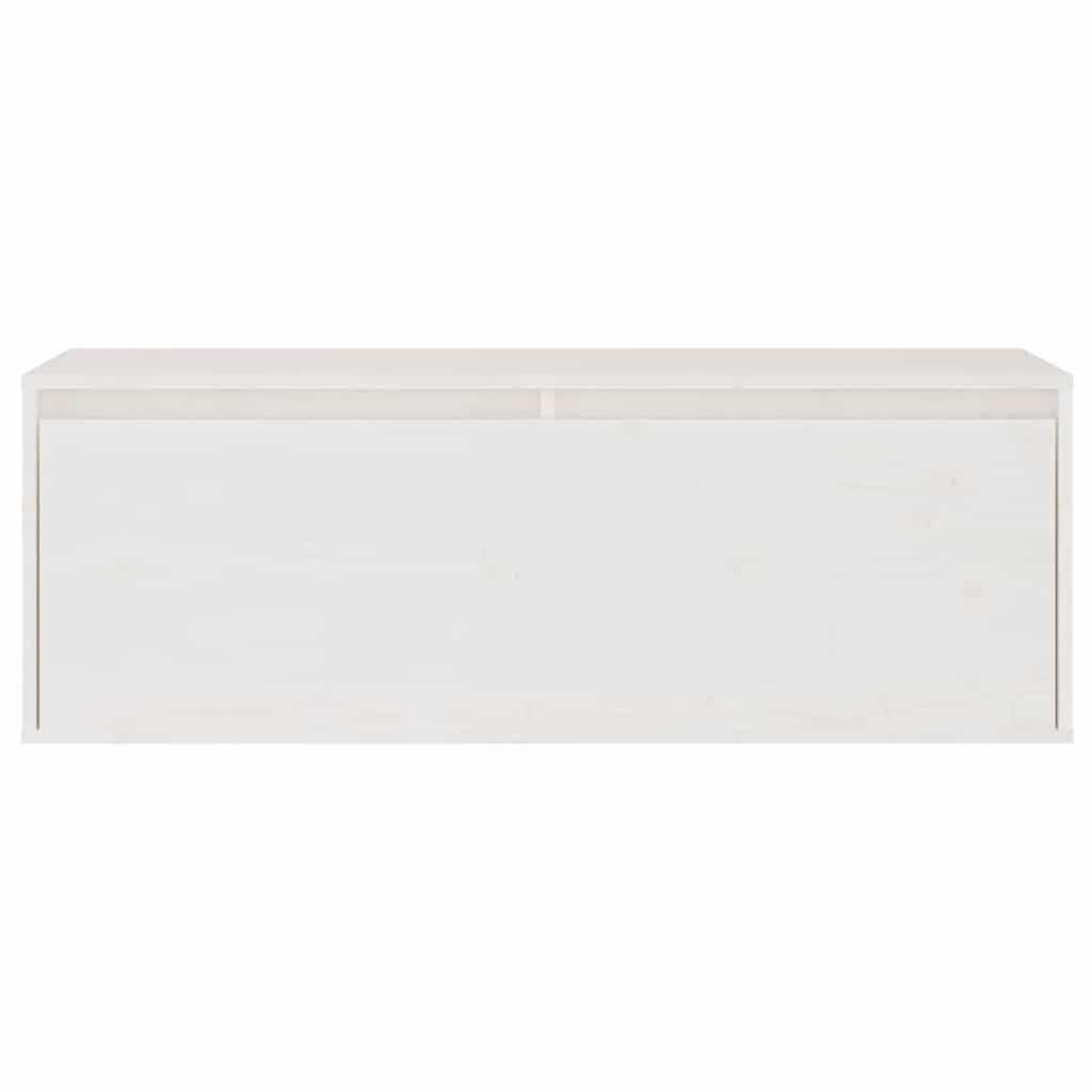 Set di 3 mobili da parete per TV, in legno di pino massiccio
