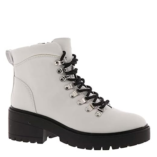 Skechers Women's Combat Boot, White, 10