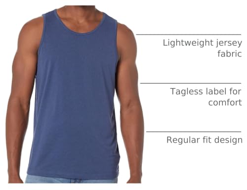 Image of Amazon Essentials Men's Regular-Fit Sleeveless Tank Tops